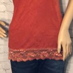Maurice's Lacy Orange Tank Top Small Photo 2