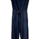 J.Crew Denim jumpsuit sleeveless summer casual trendy pockets comfortable Photo 0