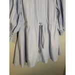 Sovere Pleat Smock Mini Shirt Dress Powder Blue Size XS Party Photo 7