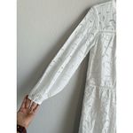Loft Dress Women’s Size XS White Eyelet Lined Swing Cotton Long Sleeve Boho NEW Photo 12