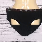 Mossimo NWT Size 20W/22W Black w/ Printed Trim Bathing Suit Swim Brief Bottom Photo 1