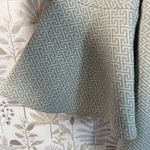 Tyler Böe Textured Geometric Bell Sleeve Dress Women's Medium Gray Beige Photo 3