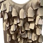 Bisou Bisou Bronze Ruffled Satin Dressy Tank Holiday Parties Size L Photo 2