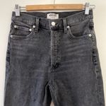 AGOLDE Jeans Womens 26 Washed Black High Rise Stretch Stretchy Button Fly Photo 4