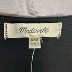 Madewell Wrap Front Bodysuit Short Sleeve V-Neck Bodysuit Black XXS NWT Photo 3