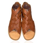 Born Iwa Woven Gladiator Sandals Criss Cross Leather Womens 10 M Brown Back Zip Photo 4