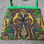 NWT Ek Balam Green Handmade Purse Zipper Pouch Made in Mexico Green Jewel Multi Photo 1