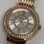Ellen Tracy  women watch rose gold tone 30mm rhinestones quartz size 7.5” running Photo 4