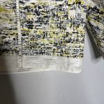 Carolina Herrera  open collarless white yellow black jacket Sz S Photo 3