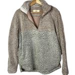 Thread & Supply Beige & Blush Two Tone Pullover Sherpa Jacket S Tan Photo 1