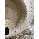 Vintage VTG Sonni San Francisco Wide Brim Straw Sun Derby Church Easter Hat Tan Photo 14
