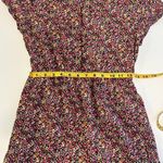 Dress Womens Small Blue Floral Wrap Tie Belt Short Flutter Sleeves Size‎ L Pink Size L Photo 3