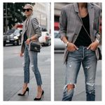 Majorelle  Rhea Grey Plaid Blazer Size Small Photo 2