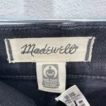 Madewell Size 25 Stovepipe High Rise Skinny Black Denim Jeans Moto NWT Photo 7