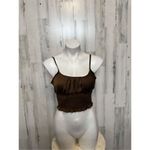 Active USA brown crop top Photo 1