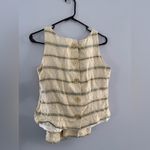 VTG POSITIVE ATTITUDE Pantsuit Set Tank Top Pattern Yellow Boho Size S M Size 10 Photo 13