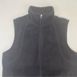 kim rogers  Fleece Vest Jacket full zip polyester black mock neck Size Medium Photo 5