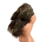 SAGA FOX Silver Fox Fur Trim Besatz Garniture Shawl Stole Scurf Gray Photo 2