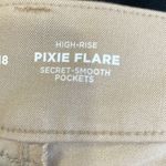 Old Navy  Tan High Rise Pixie Flare Pants Photo 4