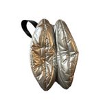 THINK ROYLN Messenger Quilted Metalic Silver Crossbody Bag, Removable Handle Photo 5