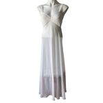 Flora Nikrooz Pleated Bust Sheer Night Gown, Sz M Photo 2
