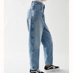 CLOSED Italian Organic Cotton High Rise Relaxed Tapered Jeans Pearl 2020‎ 30 Blue Size 10 Photo 1