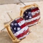 American Flag Earrings Red Photo 1