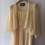 Ursula of Switzerland Stunning Mother of the Bride or Groom Yellow Chiffon Dress Size 4 Photo 1