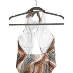 NWT Helen Owen Byblos Cutout Halter Cheeky High Cut One Piece Swimsuit SP Sand Tan Size undefined Photo 6