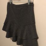 J.Crew  Mini skirt Wool Ruffle Tiered Size 4 Grey Photo 2