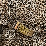 White House | Black Market NWT WHBM Cheetah Print Faux Wrap Dress w/ Chain Detail Size XS Photo 9