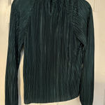 Joie  Long Sleeve Pleated Blouse in Dark Green Photo 0