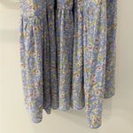 Lulus  Sunny Bliss Light Blue Floral Print Tiered Maxi Dress Photo 8
