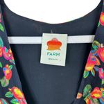 Farm Rio  Rare Colorful Fruit Printed Deep-V Neck Flutter Sleeve Lined Blouse XS Photo 2
