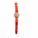 Michelle Louise Women's Red Metallic Buckle Band Analog Watch Leather Hearts Photo 1