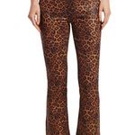 7 For All Mankind #3 NWT Leopard-Print High-Rise Slim-Fit Kick Flare Jeans Photo 1