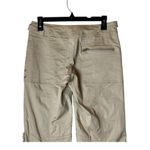 I am gia Pants Women XS Tan Straight Leg Cinched Buckle Waist Jetta Cargo Photo 6