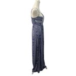 Japna Japan Blue Mandala Sleeveless Maxi Dress M Hand Made India Photo 4