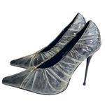 Jeffrey Campbell new ༄ Ikon Plastic Wrapped Pointy Toe Spike Stiletto Pumps ༄ 6M Photo 7