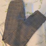 Lucy Wang Grey Plaid Cigarette Pants Photo 4