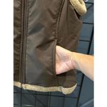 prAna  Women's Vest Large Brown Fleece Lined Full Zip Front Pockets Cabincore Photo 1
