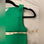 J.Crew NWOT Size XXS Mid Weight Boat Neck Kelly Green Knit Cotton Tank Top Photo 6