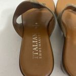 Italian Shoemakers Women’s  Slide/Thong Sandal Tan Felt Feel Leather Sz 8 Photo 5