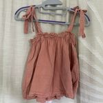 Treasure & Bond Pink Bow Cropped Flowy Tank Top Photo 0