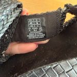 Kelsi Dagger  Brooklyn Spark Black Woven Leather Sandals Photo 7