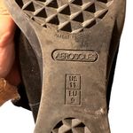 Aerosoles  Women's Sz 11 Suede Mid Calf Boots Black Wedge Faux Fur Lined Zip Back Photo 9