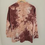 We The Free  People Womens sz XS Be Free Tie Dye LS Shirt Pink Crew Neck Cotton Photo 2