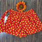 Unique Vintage Red Pineapple SideTie Skort Wrap NWT | MEDIUM | Photo 4