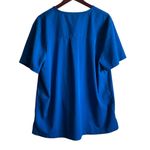 Healing hand Scrubs Women Top XL Blue Medical Uniform Nurse Workwear Dental Purple Photo 2