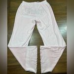 Juicy Couture Size M “Juicy” Bling Butt Sleepwear Velour Pink Flare Pants Photo 4